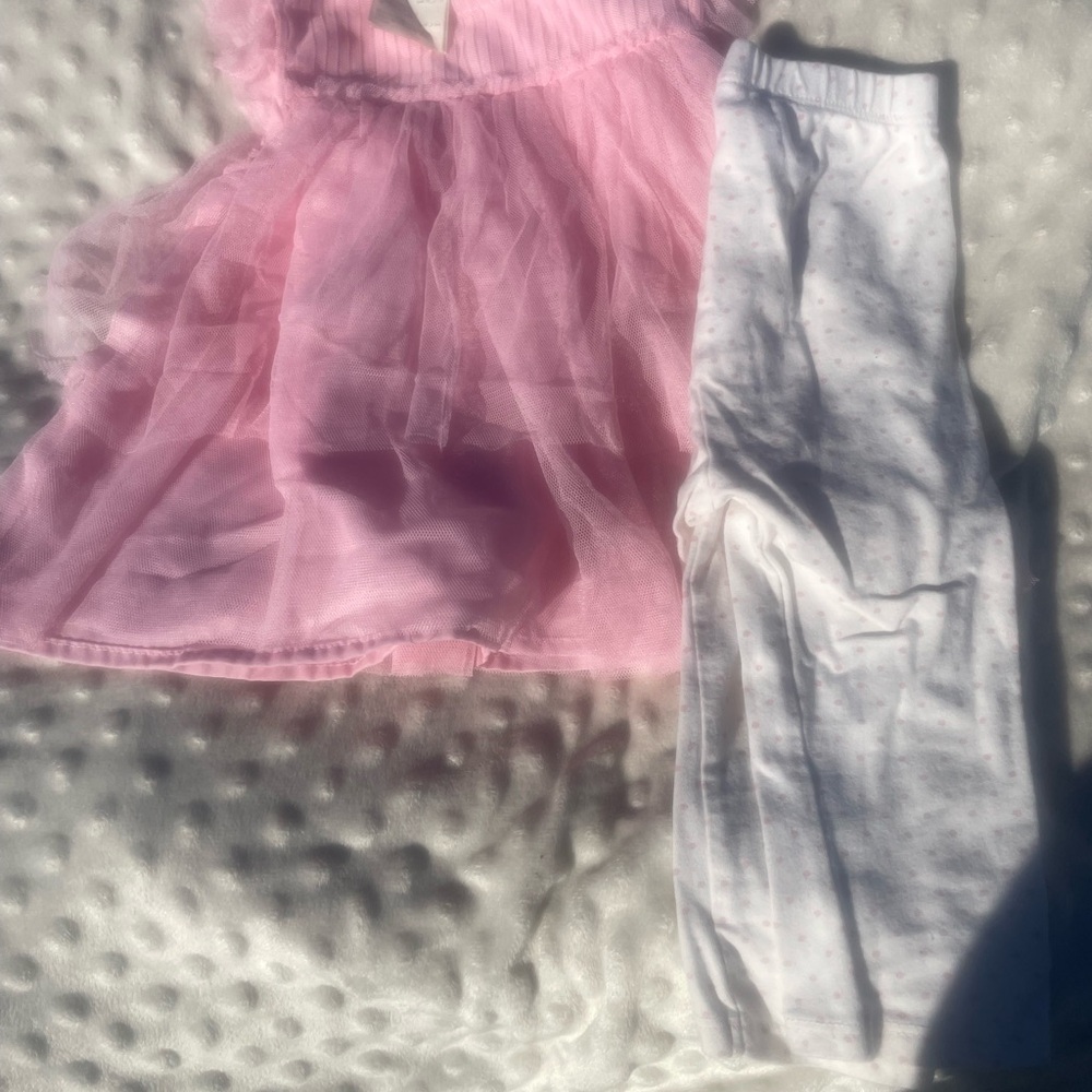 First Impressions Pink and White Kids Matching Set